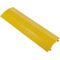 Global Industrial 1-Channel Drop Over Cable Protector, 18,000 lbs. Cap., Yellow 670624